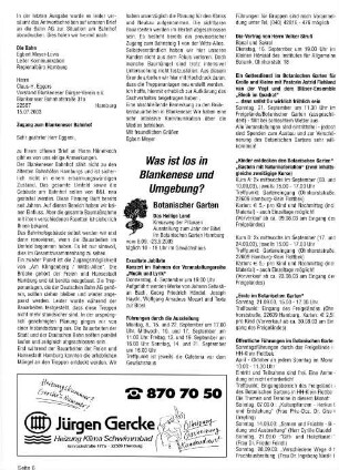 Was ist los in Blankenese und Umgebung?