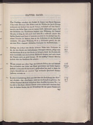 Elfter Band (Nr. 777-846)
