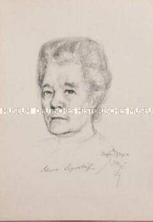 Bildnis der Schriftstellerin Selma Lagerlöf (1)