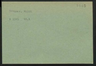 Greiner, Willi