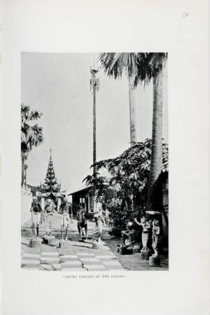 Carved figures at the pagoda