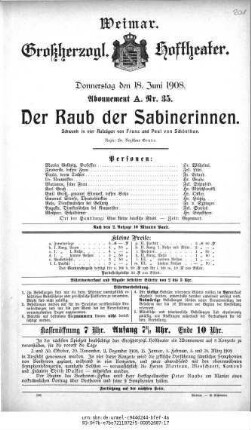 Der Raub der Sabinerinnen