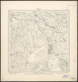 Meßtischblatt 427, neue Nr. 1727 : Preetz, 1879 : Preetz. - Aufn. 1877, hrsg. 1879. - 1:25000. - [Berlin]: Reichsamt für Landesaufnahme, 1879. - 1 Kt.