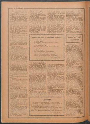 Epitafio del poeta en los tiempos modernos