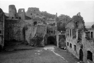 Hardenburg: Burg Hardenburg, Gesamtansicht von der Burg, von Osten