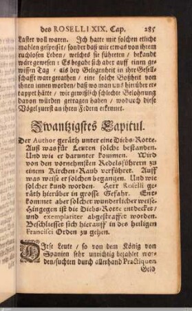 Zwanzigstes Capitul.