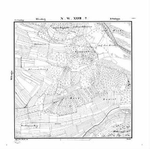 Kartenblatt NW XXVII 2 Stand 1831