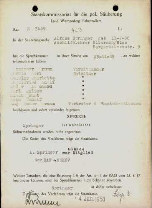 Springer, Alfons