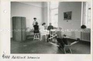 Im Trainingsraum der Poliklinik Schwerin