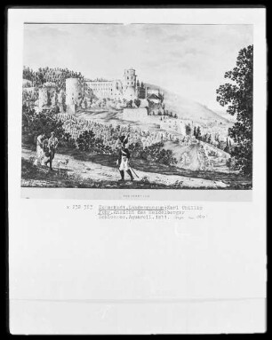 Ansicht des Heidelberger Schlosses