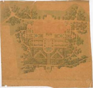 Voit, August von; Feldafing / Starnberger See (Bayern); Königliches Schloss (Königliche Villa) - Lageplan