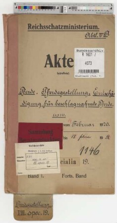 Pferde, Pferdegestellung, Entschädigung für beschlagnahmte Pferde