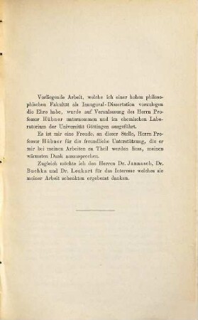 Diäthylparatoluidin und Salpetersäure : Inaug. Diss.
