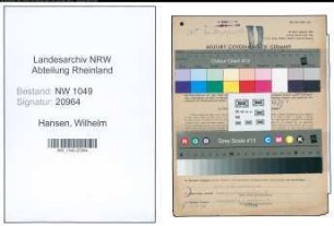 Entnazifizierung Wilhelm Hansen , geb. 12.04.1900 (Bahnbeamter)