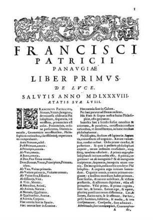 Liber Primvs. De Lvce