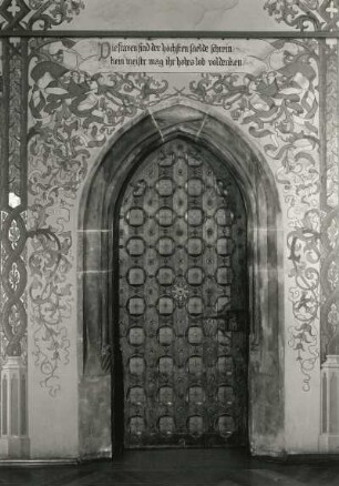 Meißen. Albrechtsburg (1471/1485; A. v. Westfalen). Frauengemach. Tür