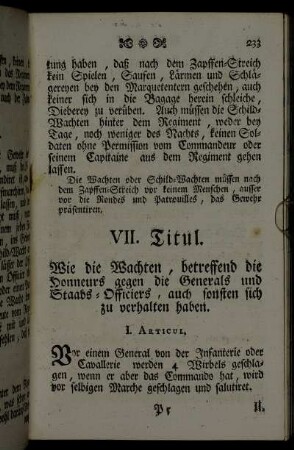 VII. Titul. - XVII. Titul.