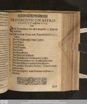Prognosticon Astrologicon auff das 1602. Jahr.