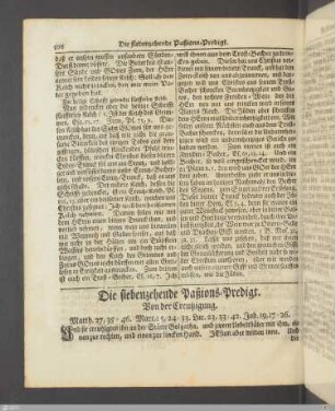 Die siebenzehende Paßions-Predigt.