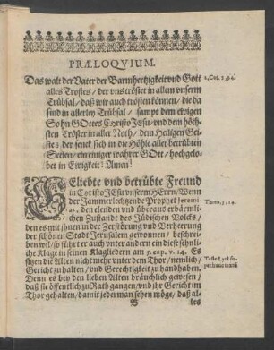 Præloquium.