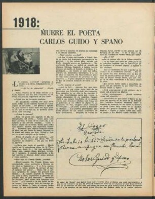 1918: Muere el poeta Carlos Guido y Spano