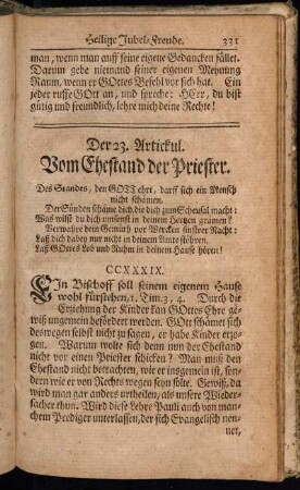 Der 23. Artickul. Vom Ehestand der Priester.