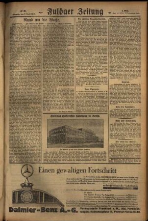 Dritte Ausgabe vom Sonntag, den 07. April 1929.