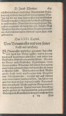 Das LXXI. Capitel.