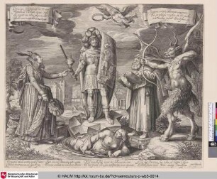 [Allegorie. Der Held des Glaubens fest gegen alles Böse; The Christian Knight]