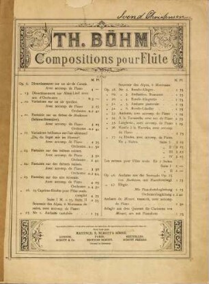 24 caprices-études : pour la flûte ; op. 26, 2. [No. 12 - 24]