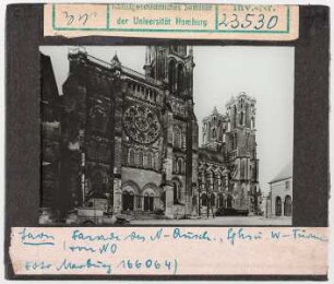 Laon: Kathedrale, Nordquerschiff von Nordosten