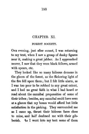 CHAPTER XI. - FOREST SOCIETY. Aborigines. - Rain. - Cooee. - The Charcoal-burner. - The American Wood-cutters. - The Township. - Crown Lands. - Charcoal-burning. - A Charge of Cattle