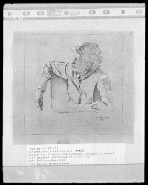Studie zur Einwohnerversammlung (Bildnis L. Haase)