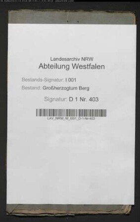 Die vom Grafen Merfeldt gekündigten Domkapitalien