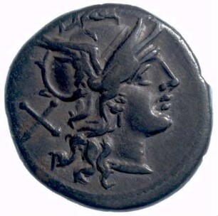 Münze, Denar, 179 - 170 v. Chr.