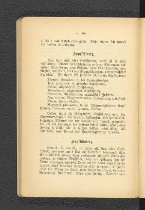 Kopfschmerz.