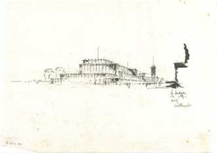 Gsaenger, Gustav; Nürnberg; Stadthalle - Perspektive