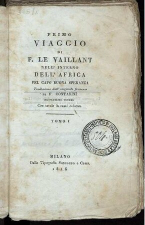 Tomo 1: Voyage dans l'intérieur de l'Afrique 