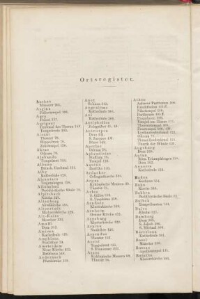 Ortsregister.