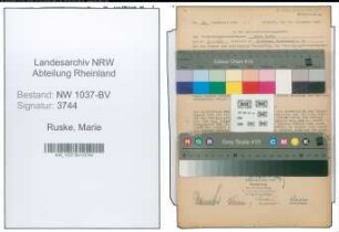 Entnazifizierung Marie Ruske , geb. 09.01.1908 ()