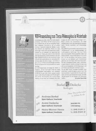 WBV-Veranstaltung zum Thema Wohnungsbau in Winterhude