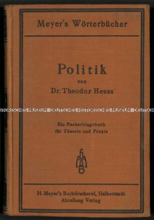 Handbuch zur Politik von Theodor Heuss