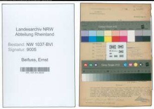 Entnazifizierung Ernst Beifuss , geb. 15.03.1912 (Hilfsarbeiter)