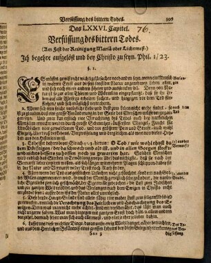 509-518, Das LXXVI. Capitel