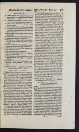 Conditiones, Quibus Annui census licite emi possunt, & vendi. Quaestio. XVIII.