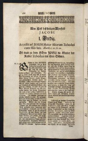 286-296, Am Fest deß heiligen Apostels Jacobi
