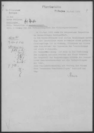 Onstmettingen: Inspektionsbericht 1959