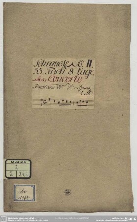 Quartets - Mus.2-Q-21,2 : fl, vl, vlc, bc - G; TWV deest