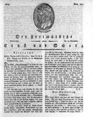 Nro. 227, Donnerstag den 14. November