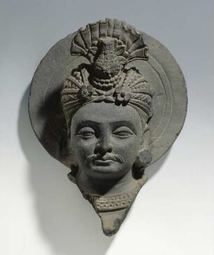 Kopf eines Bodhisattva mit Turban